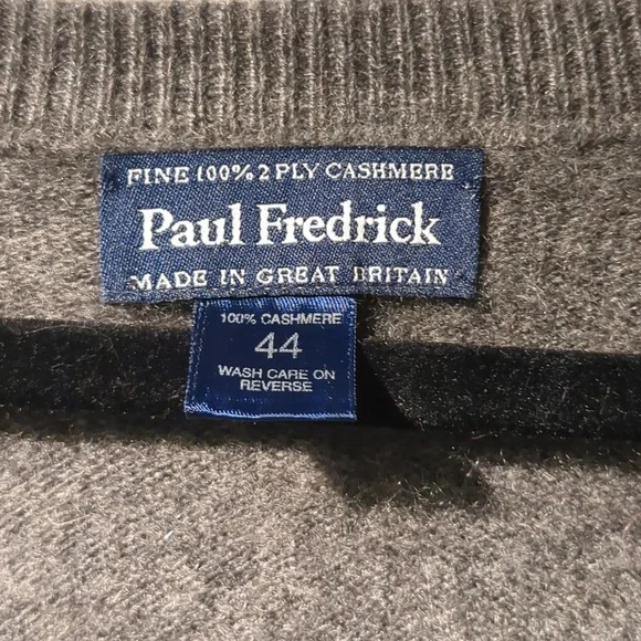 L Paul Fredrick 100% Cashmere Fine 2 Ply 44 - Picture 3 of 8